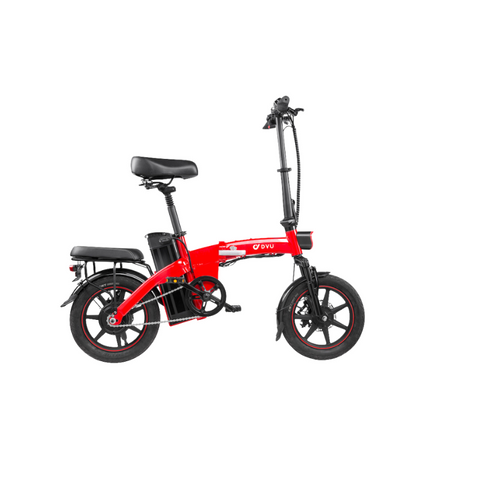 Image of DYU A5 elektrische vouwfiets kleur rood