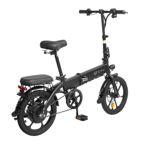 Image of erken de stad met de krachtige DYU A1F elektrische stadsfiets