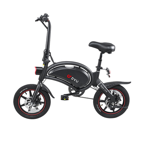 Image of Krachtige 36V 250W motor van de DYU D3+ e-bike - zijaanzicht