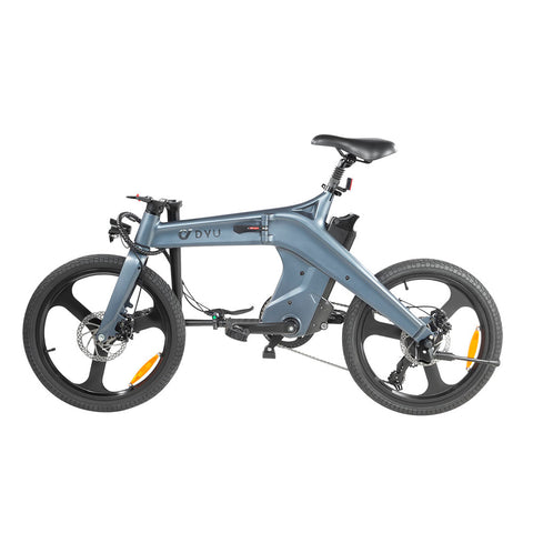 Image of DYU T1 e-bike / elektrische vouwfiets stuur opgevouwen