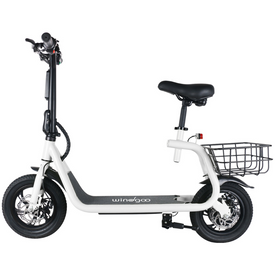 Volledig zijaanzicht van de Windgoo B9 e-bike / e-scooter