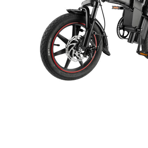 Image of Detail van de schijfremmen van de DYU A5 e-bike