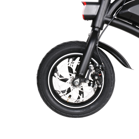 Image of Detailopname van het Voorwiel van de Windgoo B3 Elektrische Fietsstep - E-bike