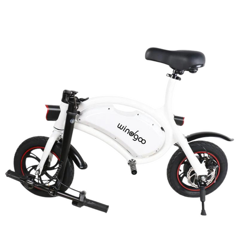 Image of Windgoo b3 e-bike witte kleur opgevouwen