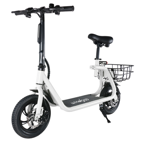 Image of Voorzijaanzicht van de Windgoo B9, met nadruk op het stijlvolle en moderne design van de e-bike