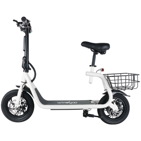 Image of Volledig zijaanzicht van de Windgoo B9 e-bike / e-scooter